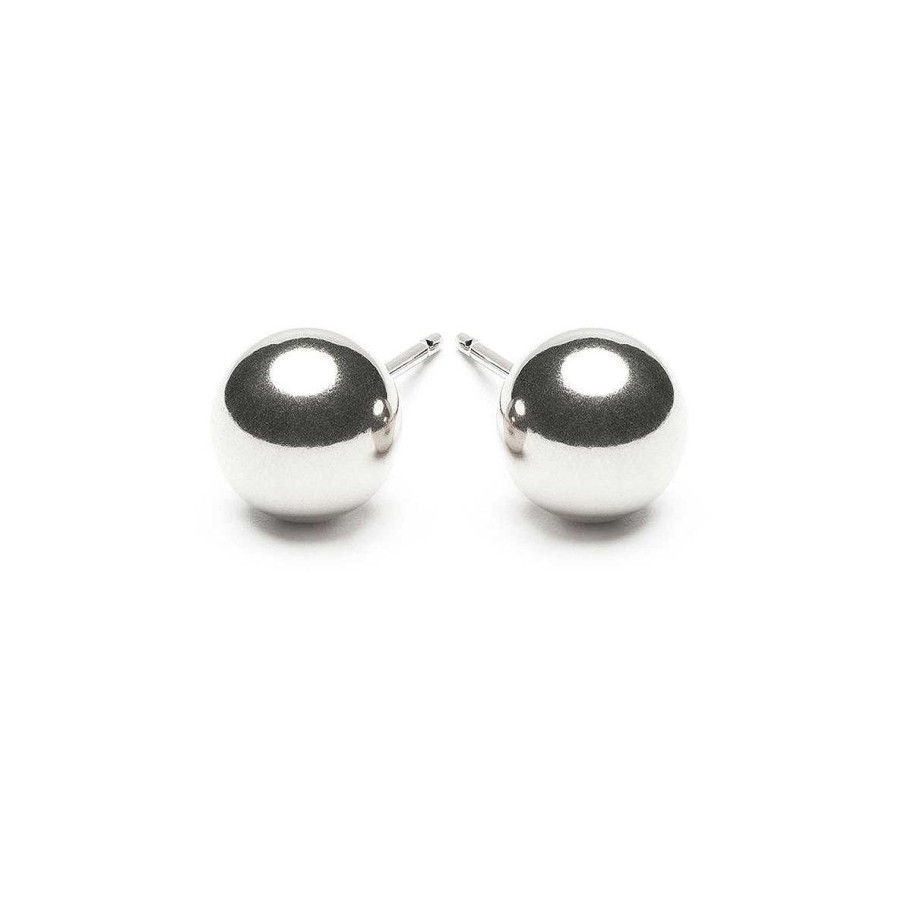 Earrings Simply Whispers | Sterling Silver 8 Mm Ball Stud Earrings