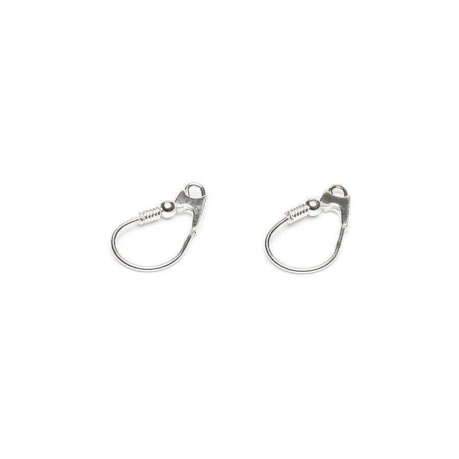 Accessories Simply Whispers | Sterling Silver Ear Wire With Ball And Coil Accessory - 1 Pair