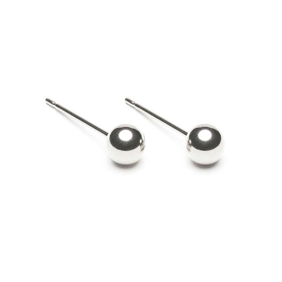 Earrings Simply Whispers | Small Silver Ball Stud Earrings