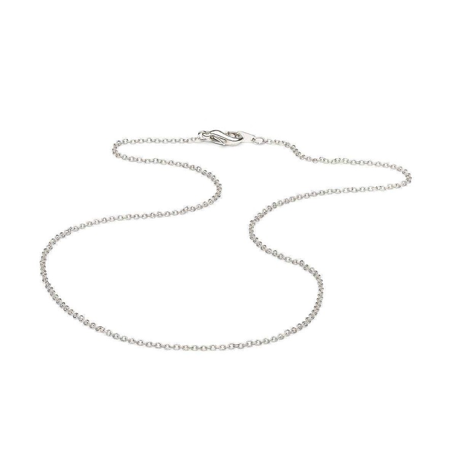 Necklaces Simply Whispers | Silver Plated 18 Inch Pendant Chain Necklace