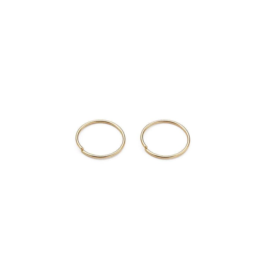 Earrings Simply Whispers | 14K Gold Jump Ring 10 Mm Hoop Earrings