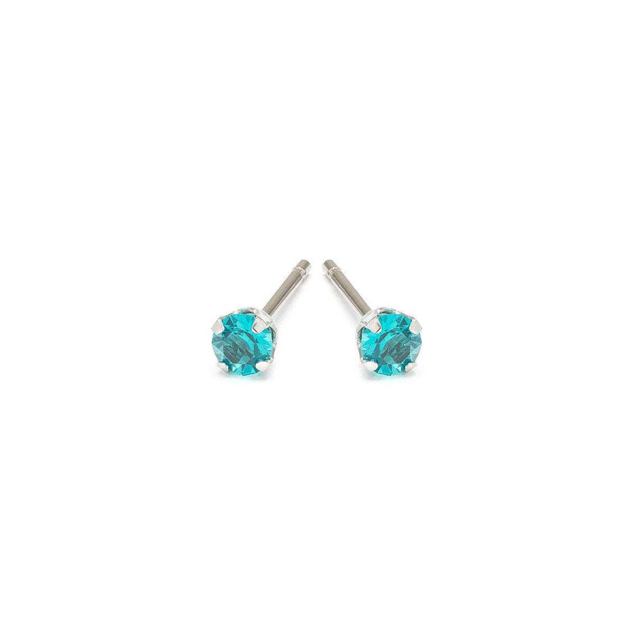 Earrings Simply Whispers | December Birthstone Stainless Steel Stud Earrings