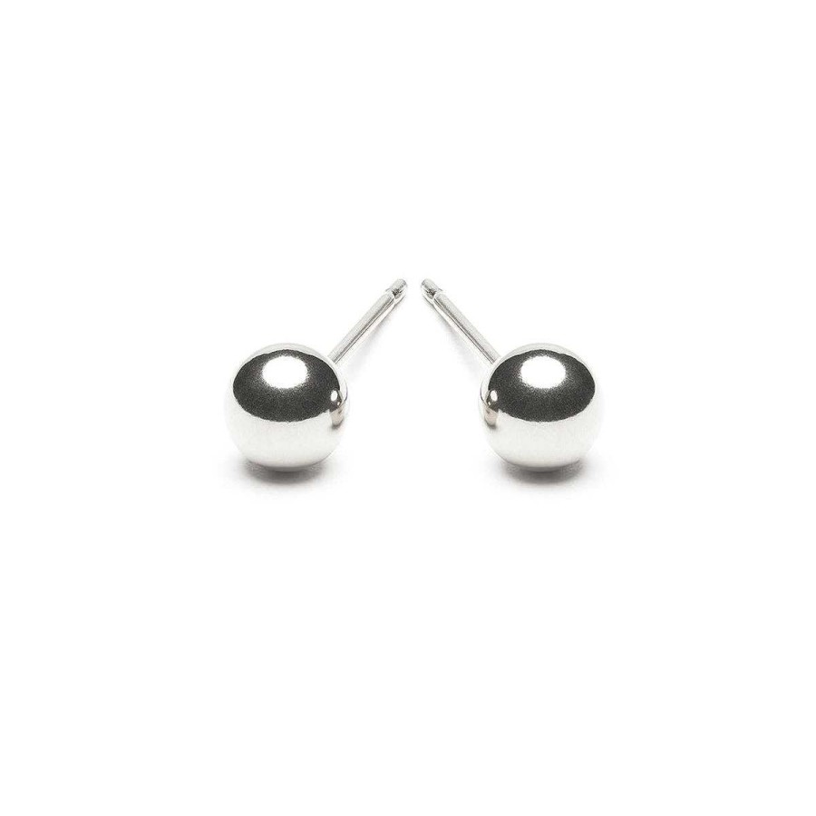 Earrings Simply Whispers | Small Silver Ball Stud Earrings