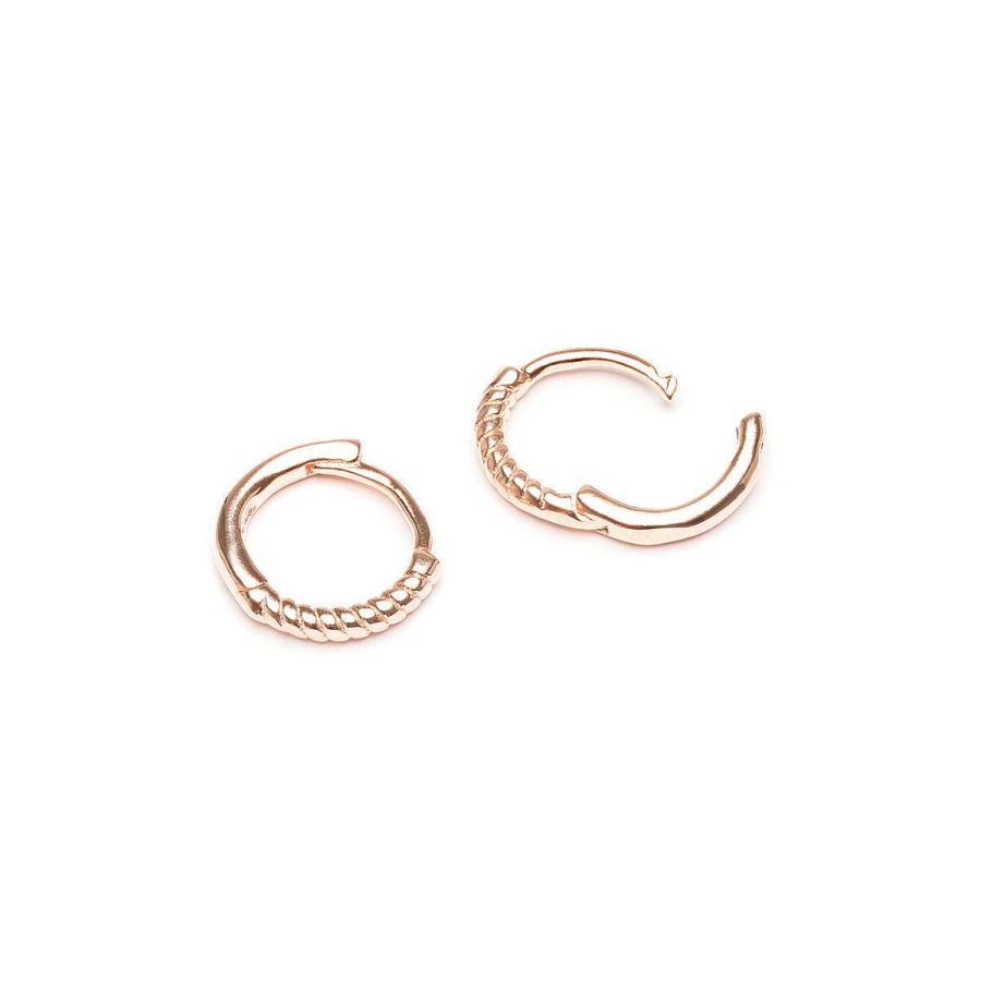 Earrings Simply Whispers | Small Twist Huggie Earrings