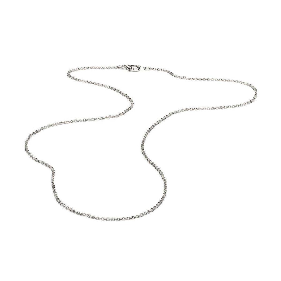 Necklaces Simply Whispers | Silver Plated 24 Inch Pendant Chain Necklace