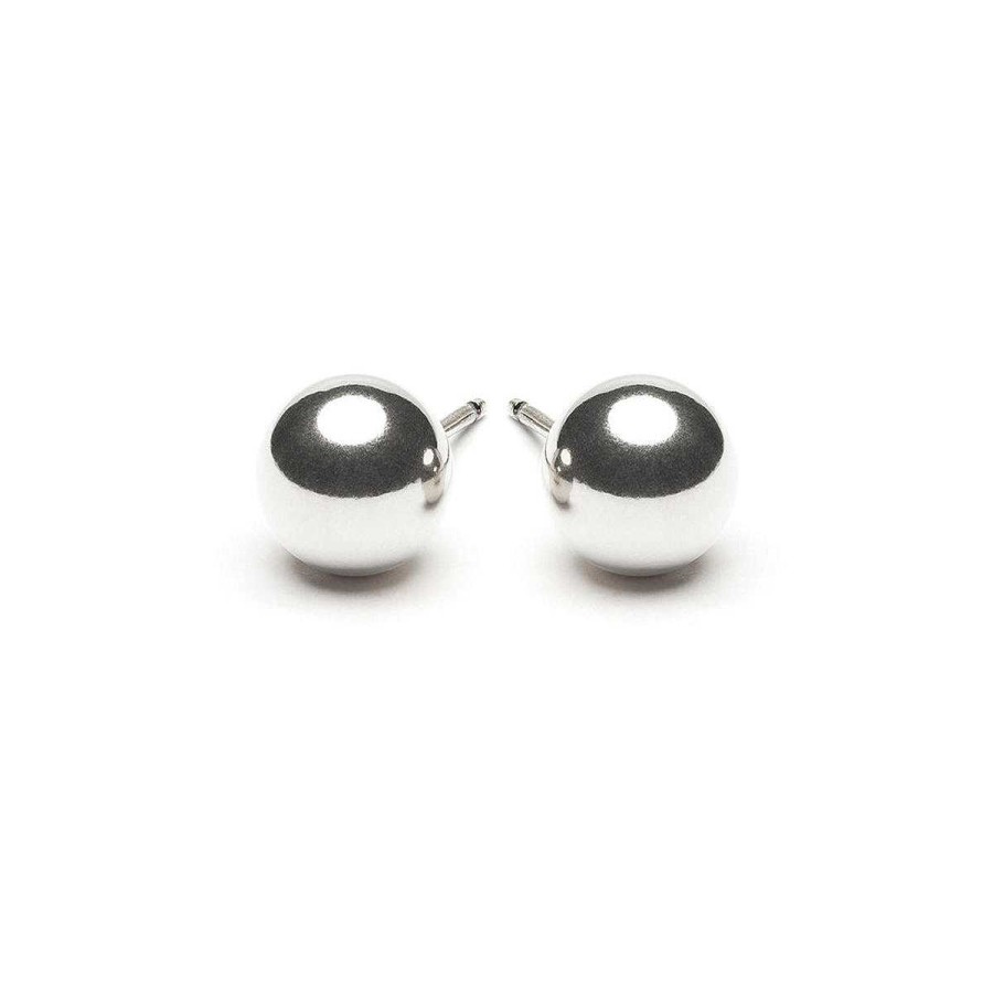 Earrings Simply Whispers | Sterling Silver 7 Mm Ball Stud Earrings