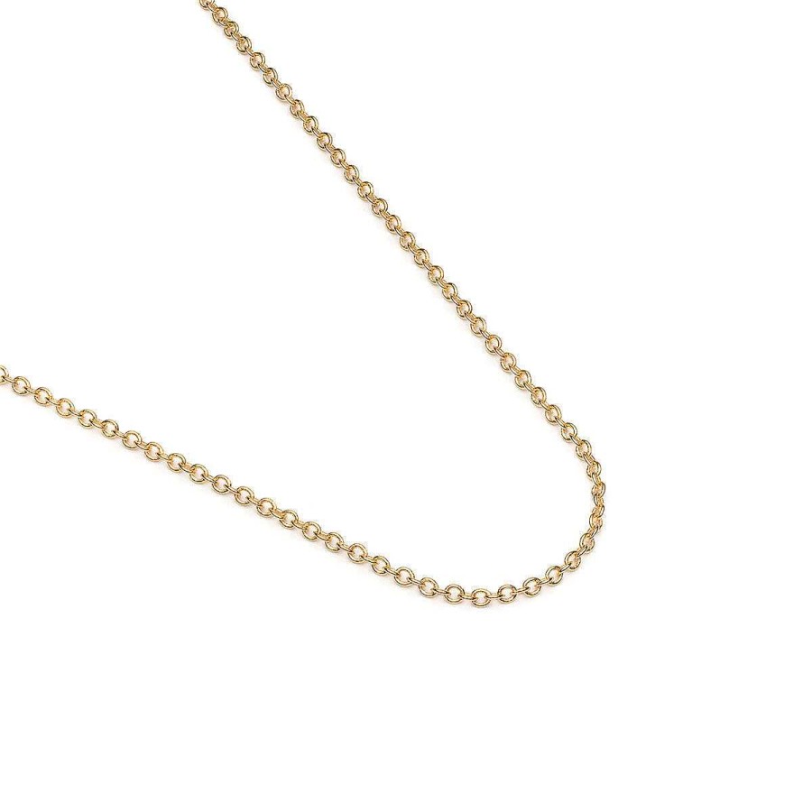 Necklaces Simply Whispers | Gold Plated 18 Inch Pendant Chain Necklace