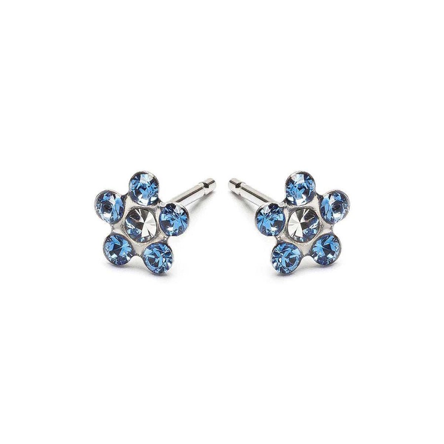 Earrings Simply Whispers | Sapphire Daisy Earrings