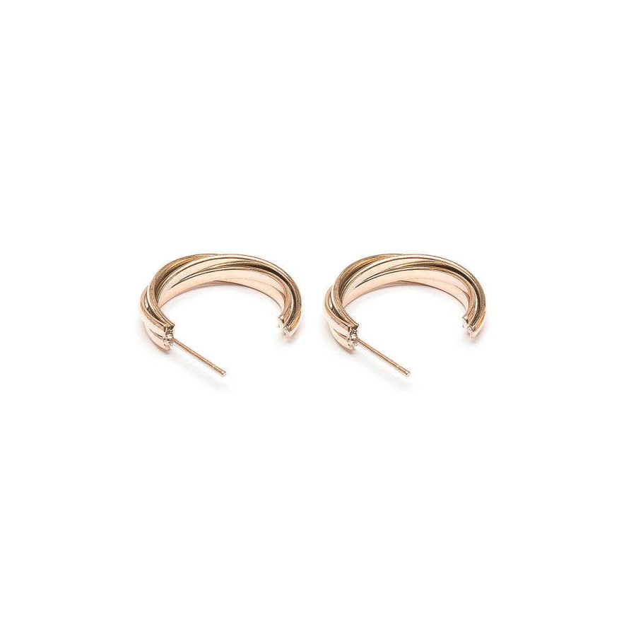 Earrings Simply Whispers | Twist Hoop Earrings