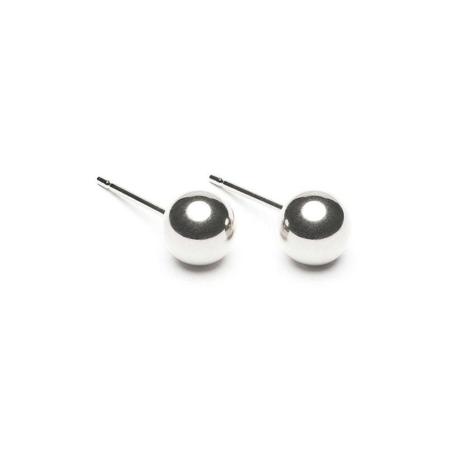 Earrings Simply Whispers | Sterling Silver Medium Ball Stud Earrings