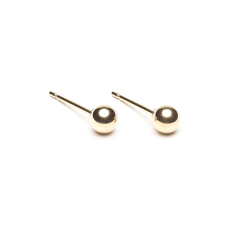 Earrings Simply Whispers | Small Ball Stud Earrings Gold Plated