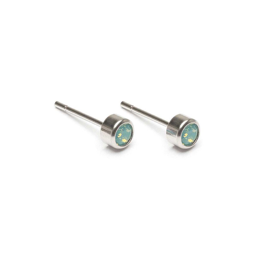 Earrings Simply Whispers | Aquamarine Crystal Stud Earrings