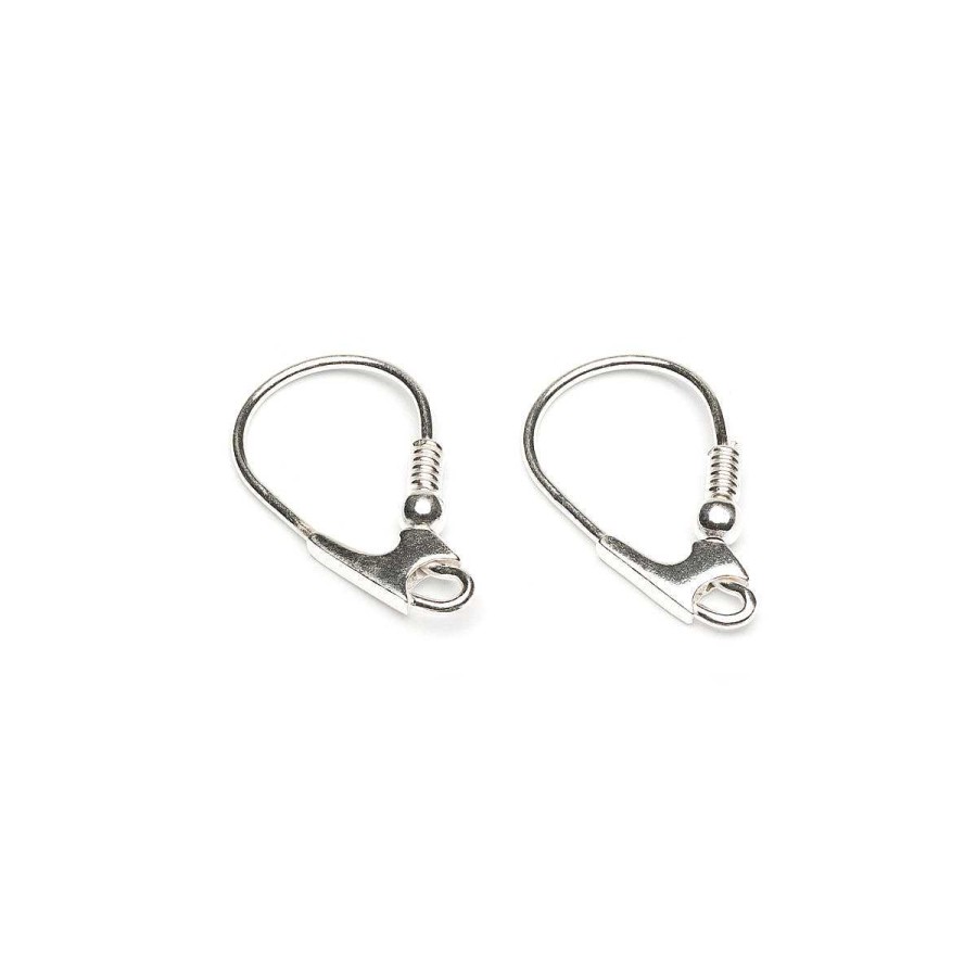 Accessories Simply Whispers | Sterling Silver Ear Wire With Ball And Coil Accessory - 1 Pair