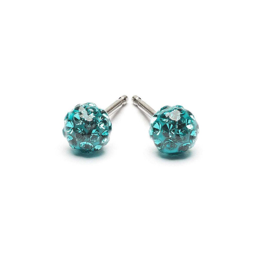 Earrings Simply Whispers | Mini Turquoise Pave Earrings