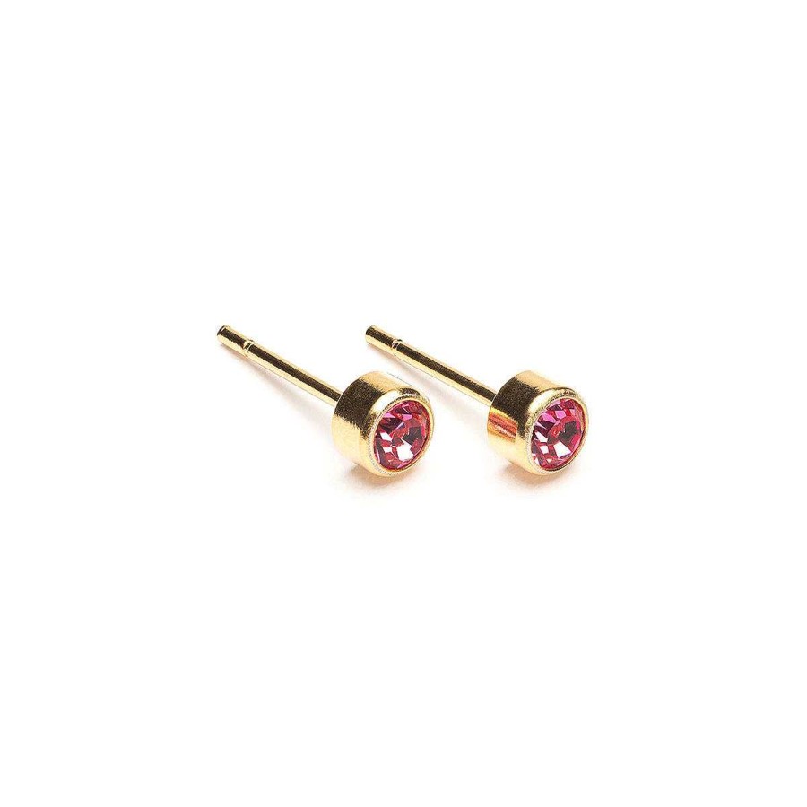 Earrings Simply Whispers | October Birthstone 14K Gold Plated Earrings