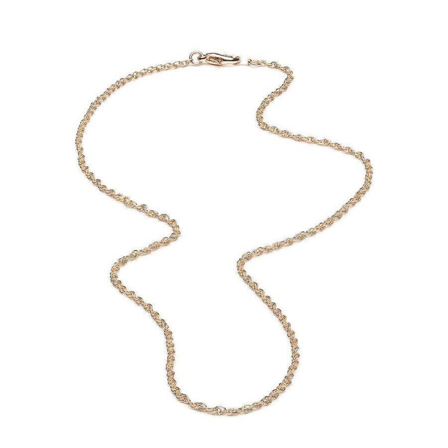 Necklaces Simply Whispers | Gold Plated 20 Inch Fancy Pendant Chain Necklace