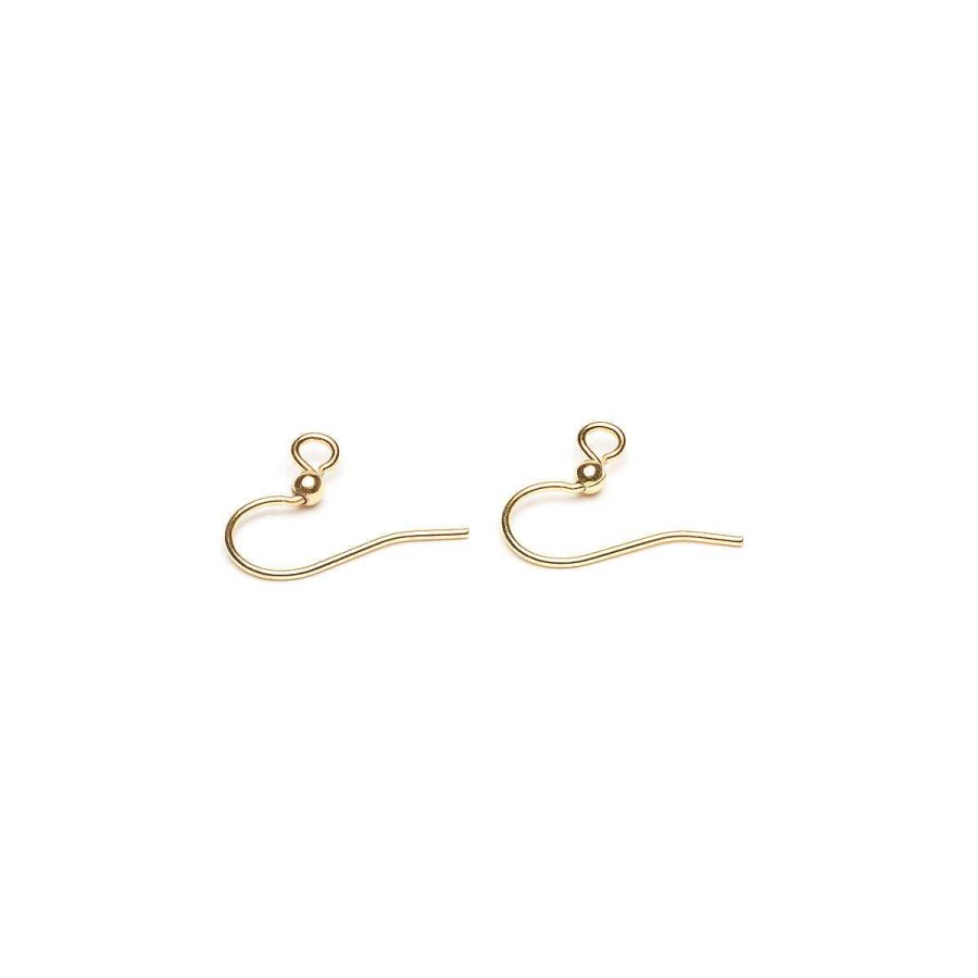 Accessories Simply Whispers | Gold Plated French Hook With Ball Accessory - 1 Pair