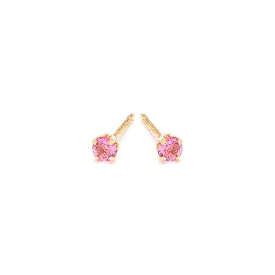 Earrings Simply Whispers | October Birthstone 14K Gold Plated Stud Earrings