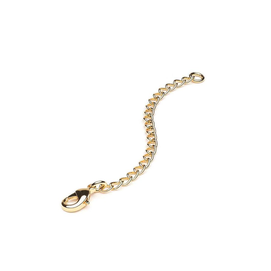 Accessories Simply Whispers | Gold Plated 3 Inch Chain Necklace Extender