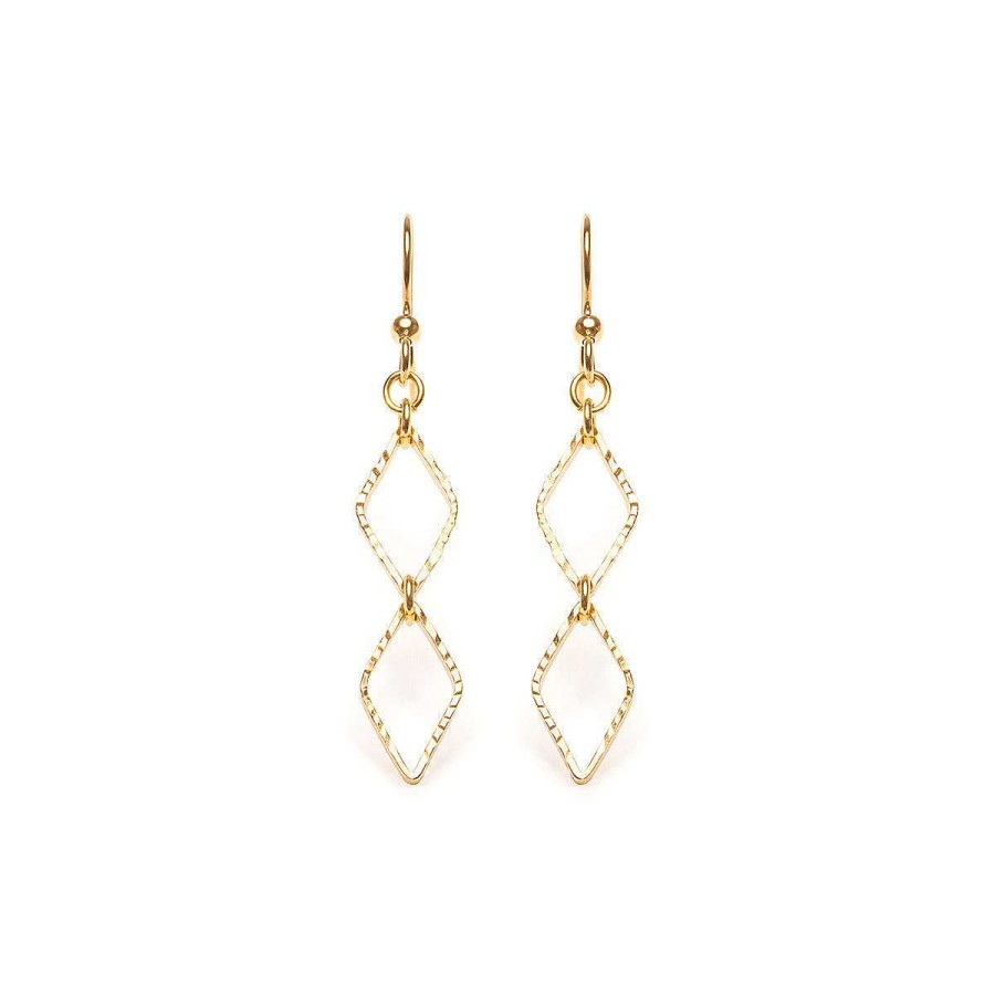 Earrings Simply Whispers | Rhombus Drop French Hook Earrings