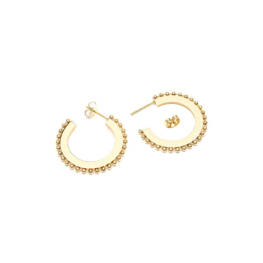 Earrings Simply Whispers | Beaded Hoop Earrings