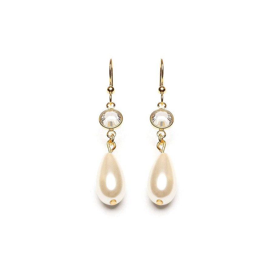 Earrings Simply Whispers | Pearl Drop Crystal Earrings