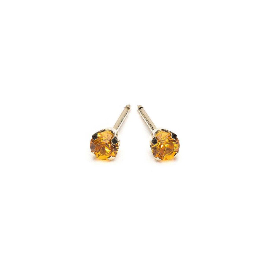 Earrings Simply Whispers | 14K Gold Earrings November Birthstone