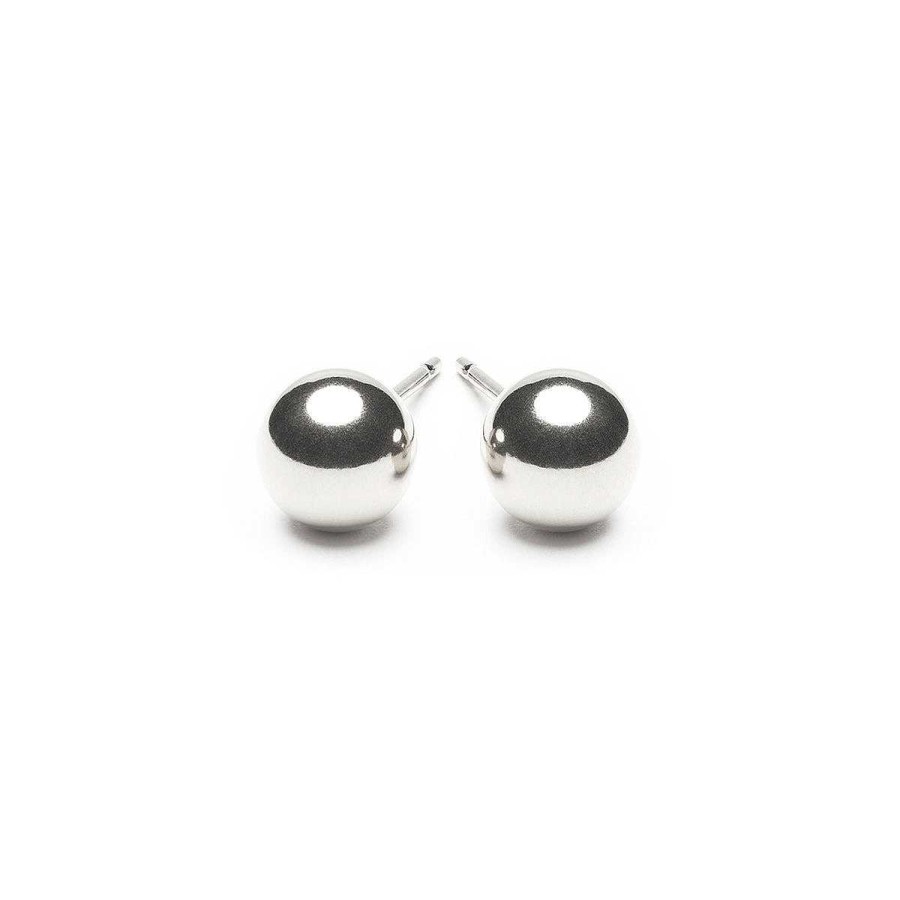 Earrings Simply Whispers | Sterling Silver Medium Ball Stud Earrings