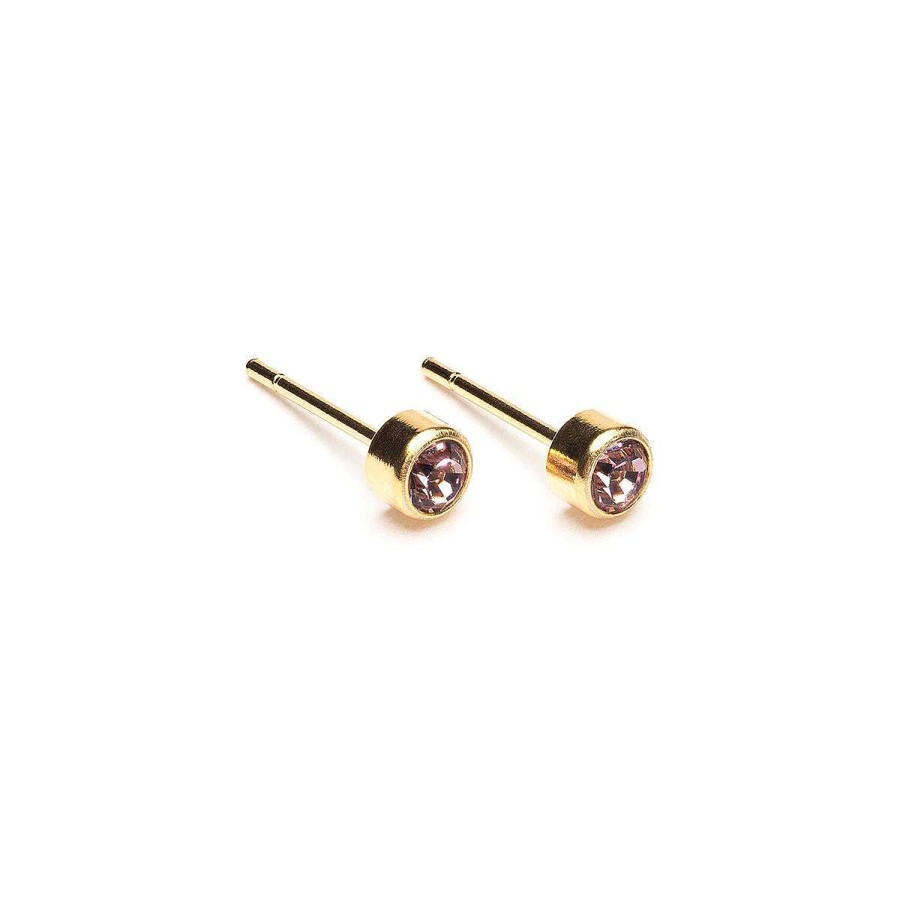 Earrings Simply Whispers | June Birthstone 14K Gold Plated Earrings