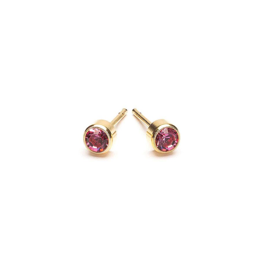 Earrings Simply Whispers | October Birthstone 14K Gold Plated Earrings