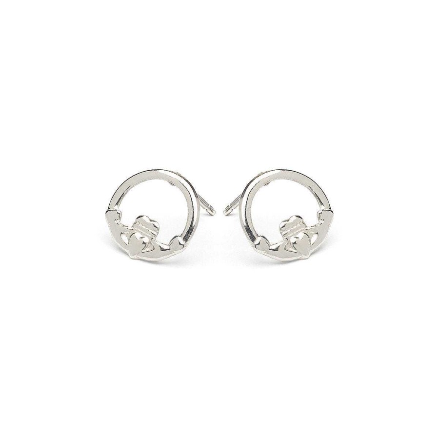 Earrings Simply Whispers | Stainless Steel Claddagh Stud Earrings