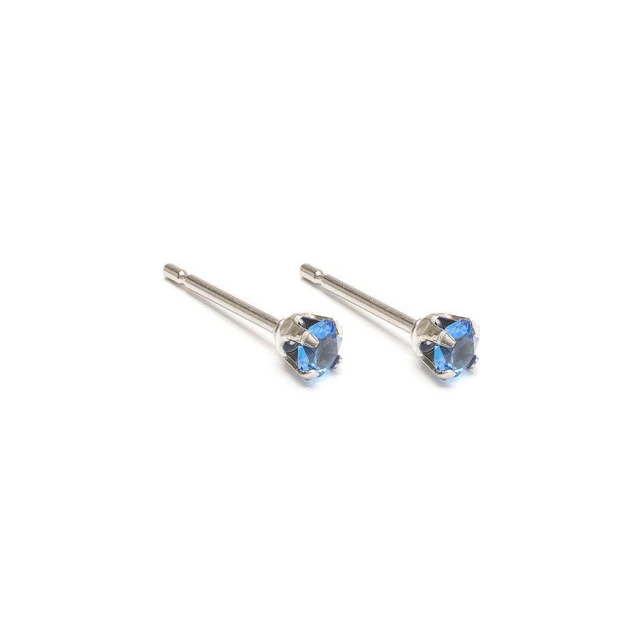 Earrings Simply Whispers | September Birthstone Stainless Steel Stud Earrings