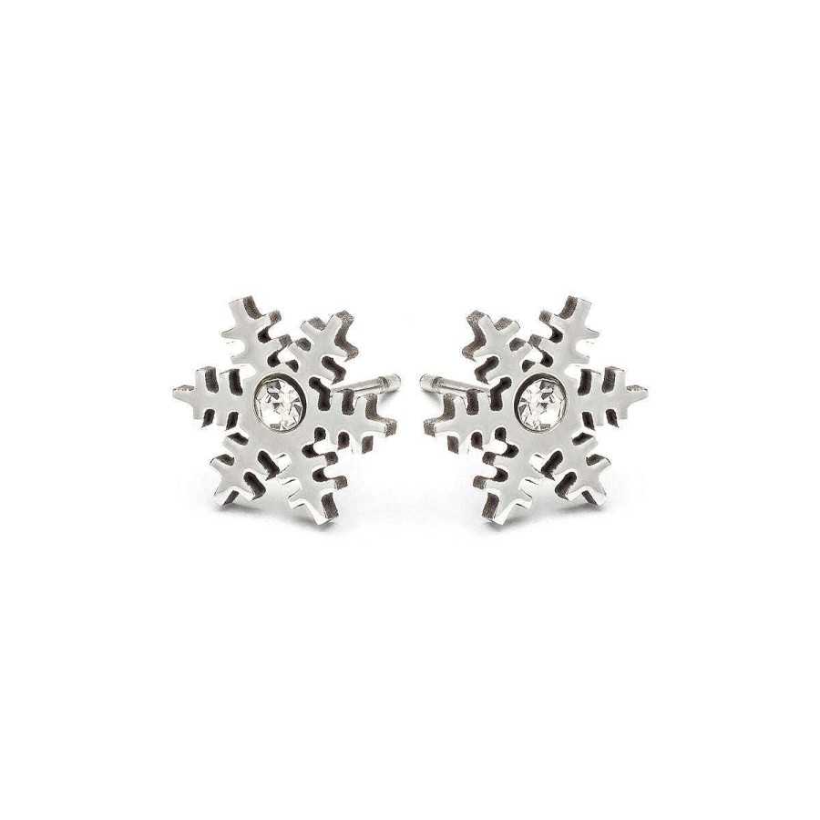 Earrings Simply Whispers | Crystal Snowflake Stud Earrings