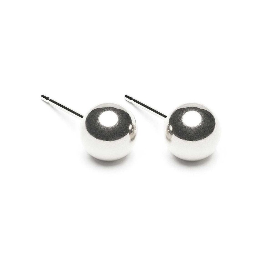 Earrings Simply Whispers | Sterling Silver 8 Mm Ball Stud Earrings