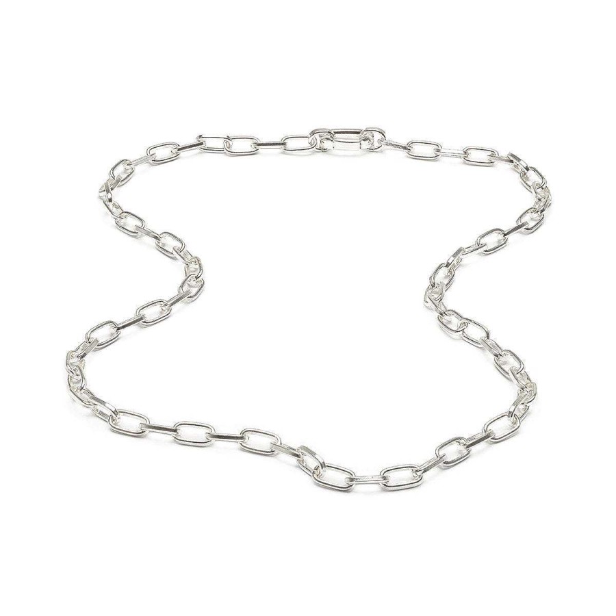 Necklaces Simply Whispers | Silver Chunky Chain Necklace