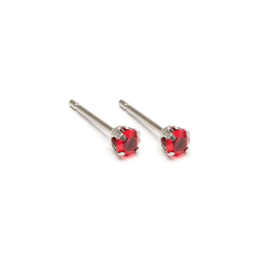 Earrings Simply Whispers | July Birthstone Stainless Steel Stud Earrings