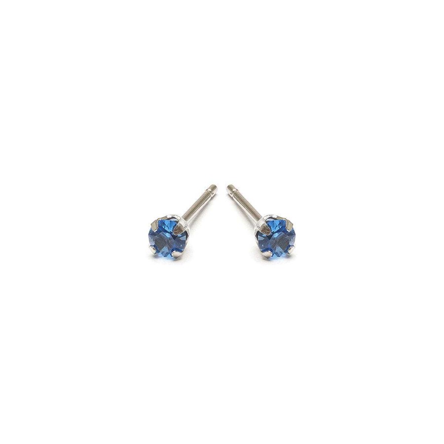 Earrings Simply Whispers | September Birthstone Stainless Steel Stud Earrings