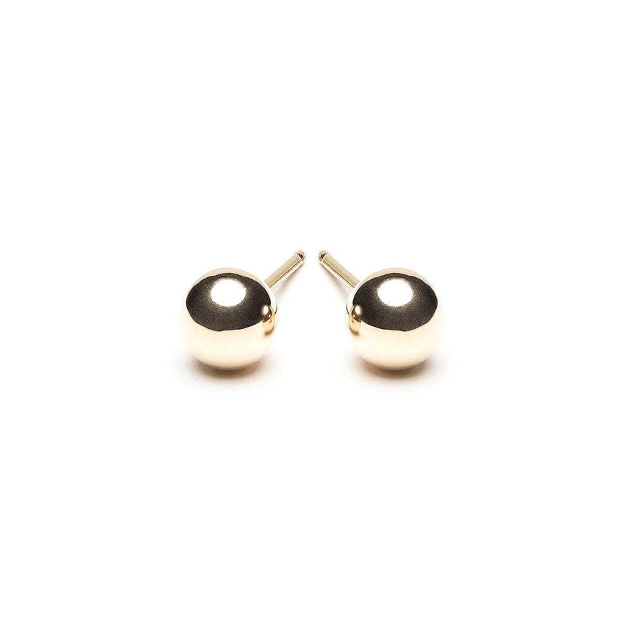 Earrings Simply Whispers | 14K Gold Stud Earrings Medium Ball