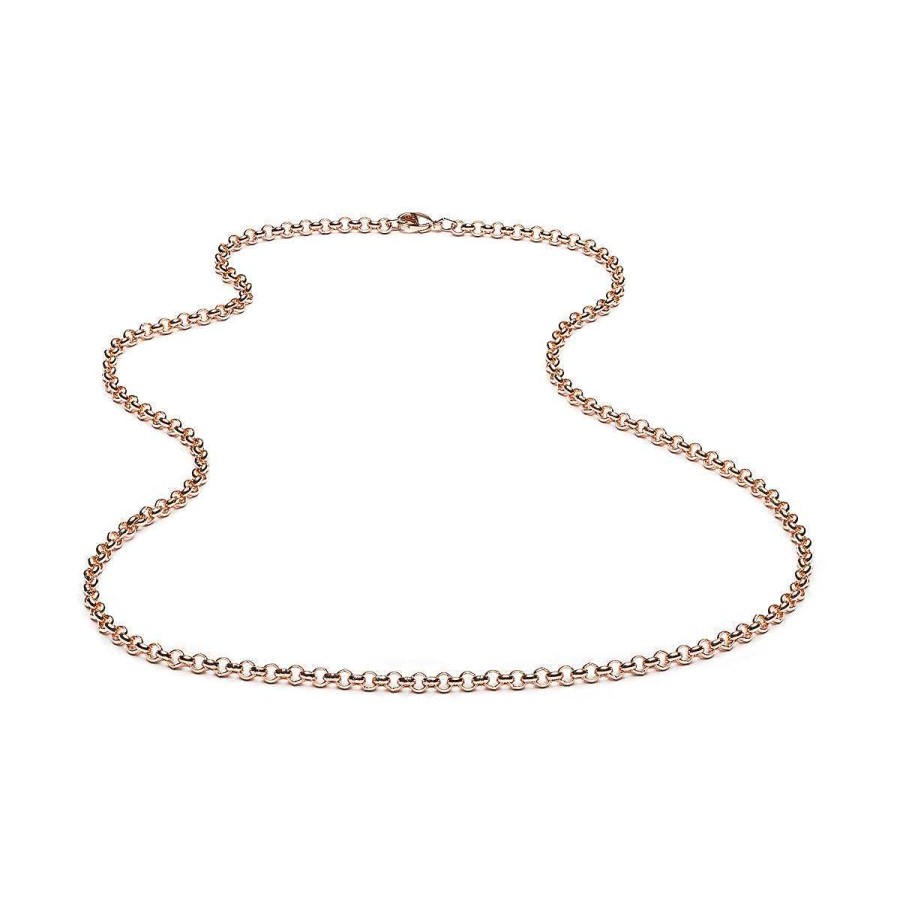 Necklaces Simply Whispers | Rose Gold Plated Rolo Necklace