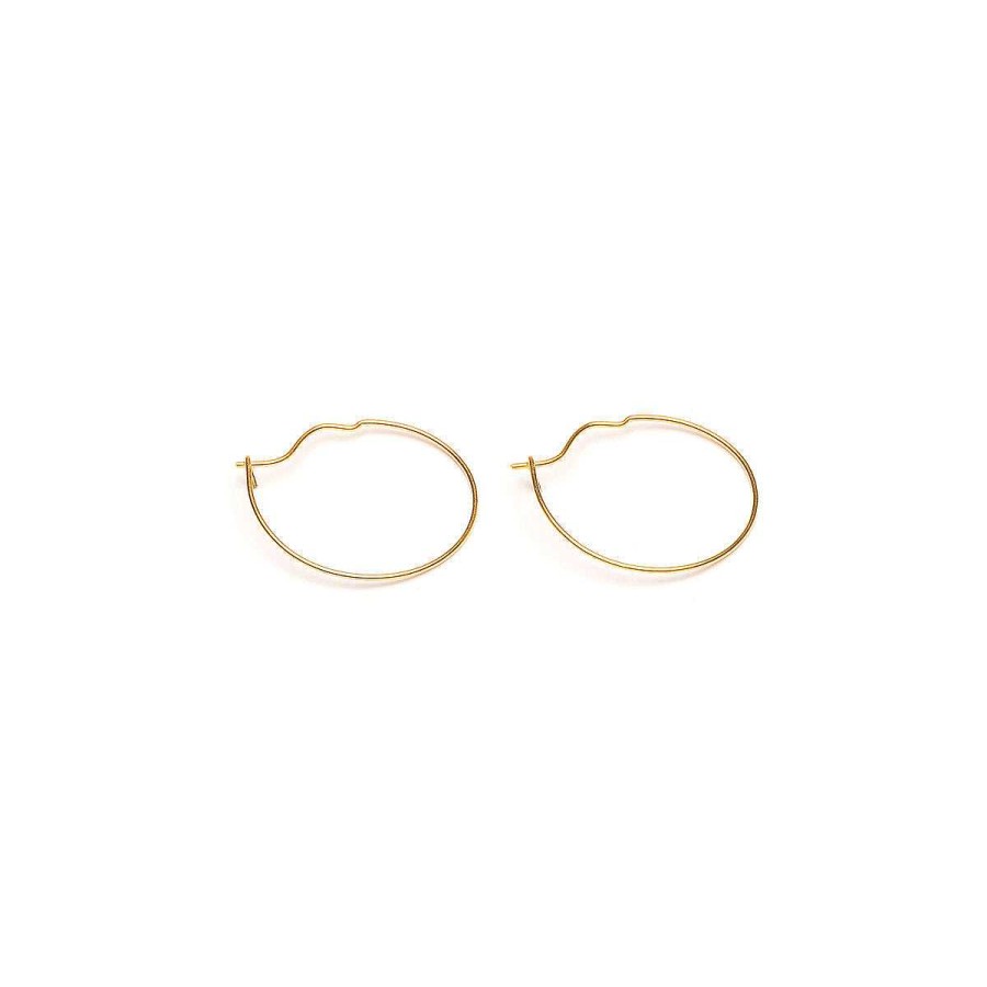 Earrings Simply Whispers | Small Hoop Earrings Gold Plated