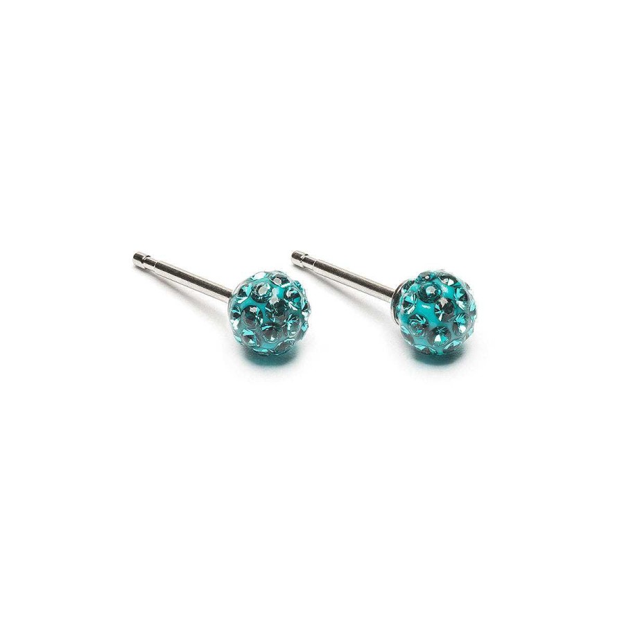 Earrings Simply Whispers | Mini Turquoise Pave Earrings