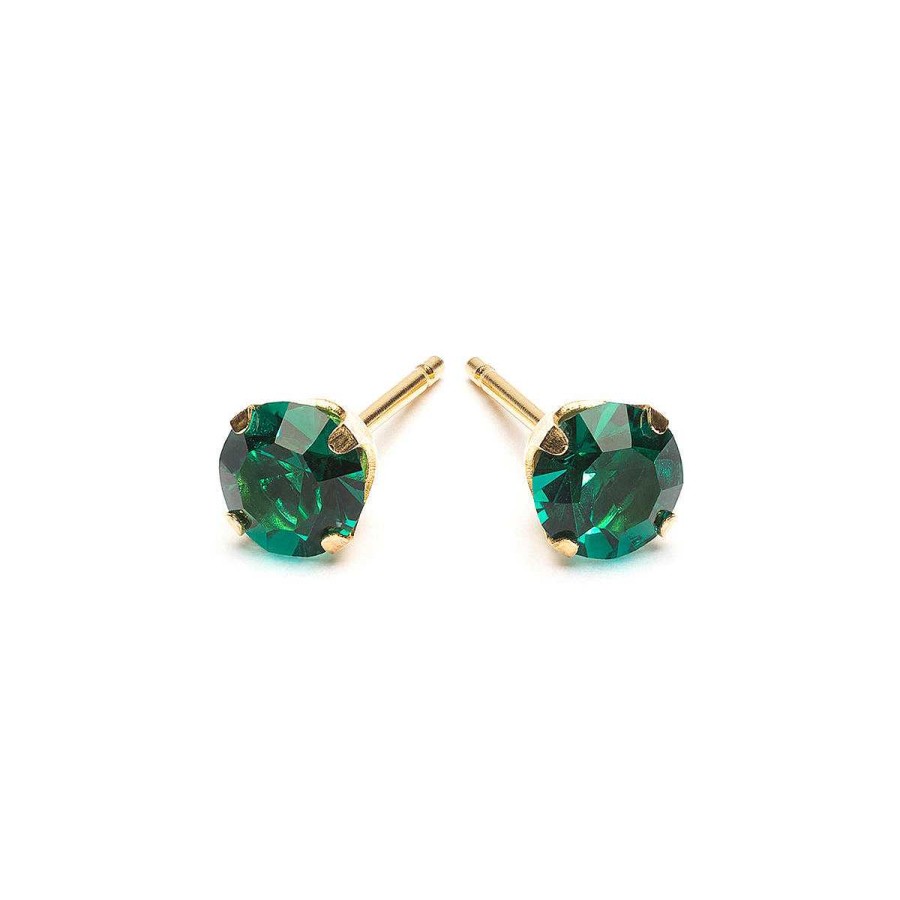 Earrings Simply Whispers | May Birthstone 5Mm Earrings