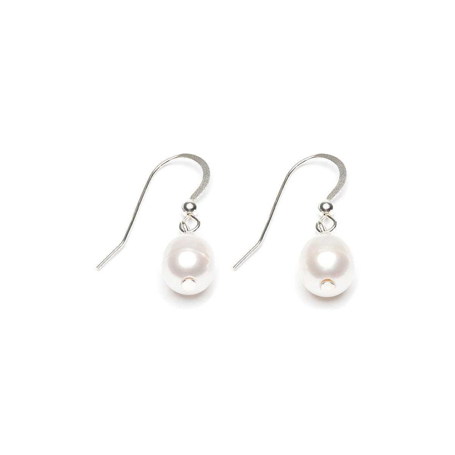 Earrings Simply Whispers | Sterling Silver French Hook Earrings With Freshwater Pearls