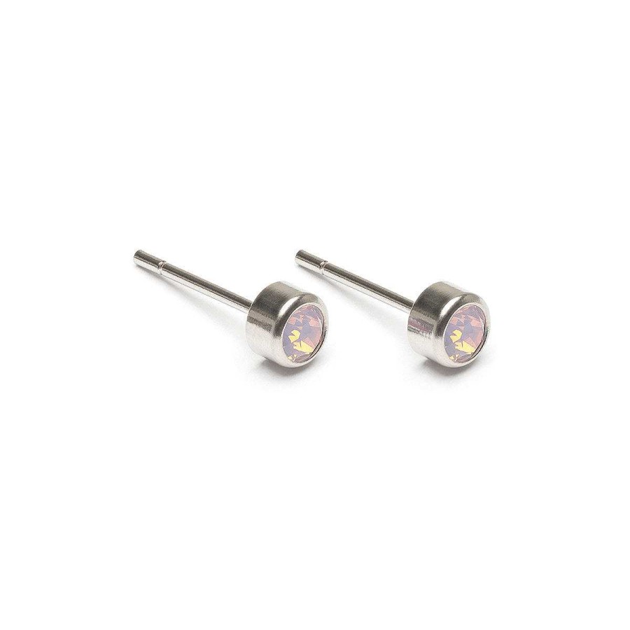 Earrings Simply Whispers | Light Pink Crystal Stud Earrings