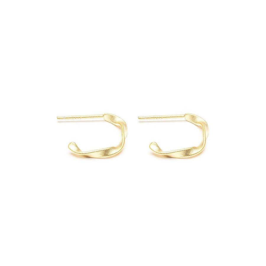 Earrings Simply Whispers | Small Twist Hoop Earrings