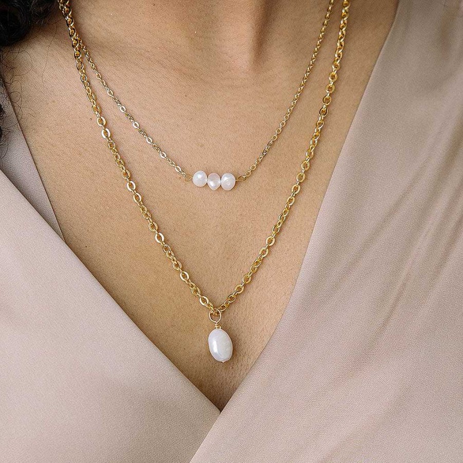 Necklaces Simply Whispers | Freshwater Pearl Necklace