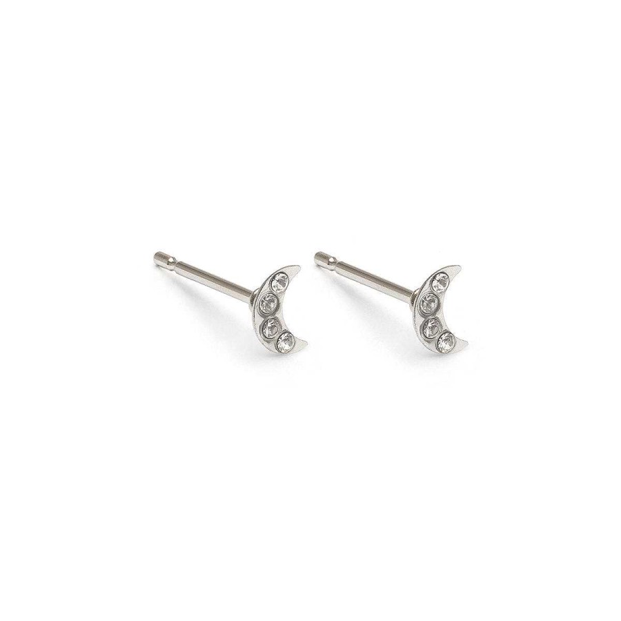 Earrings Simply Whispers | Mini Moon Stud Earrings