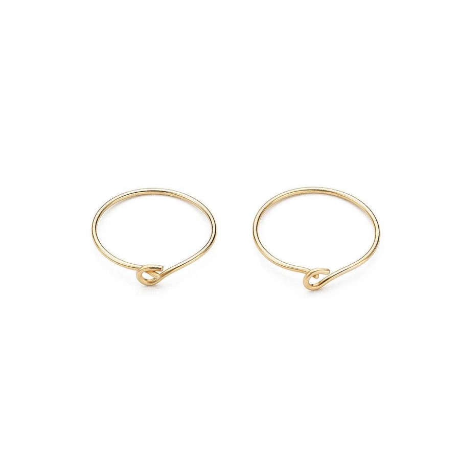 Earrings Simply Whispers | 14K Gold 12 Mm Hoop Earrings