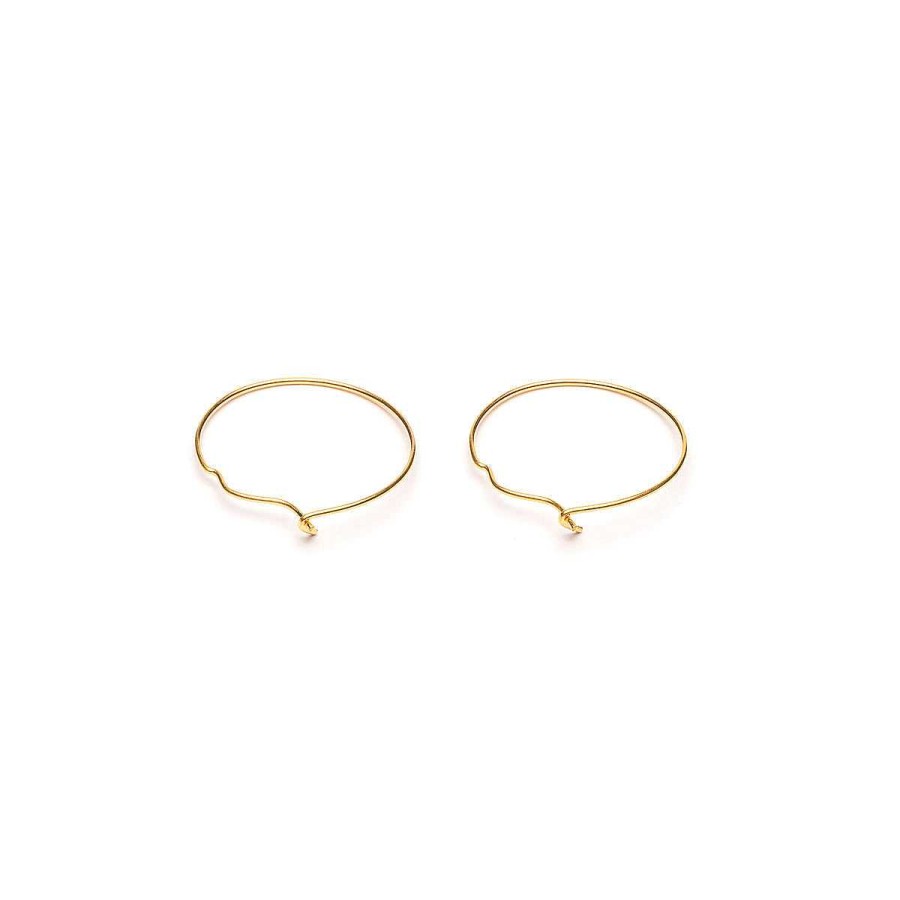 Earrings Simply Whispers | Small Hoop Earrings Gold Plated