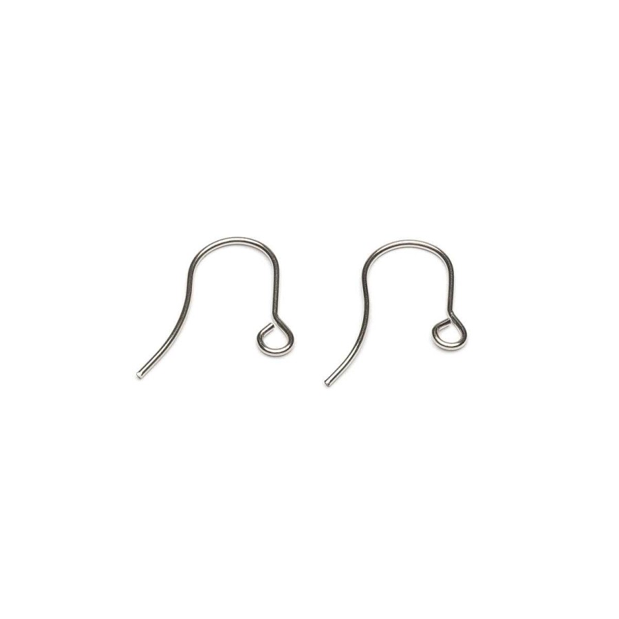 Accessories Simply Whispers | Stainless Steel Plain French Hook Accessory - 1 Pair